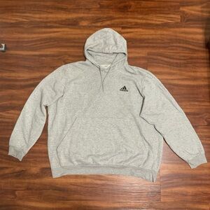 Adidas Light Gray Men's Hoodie